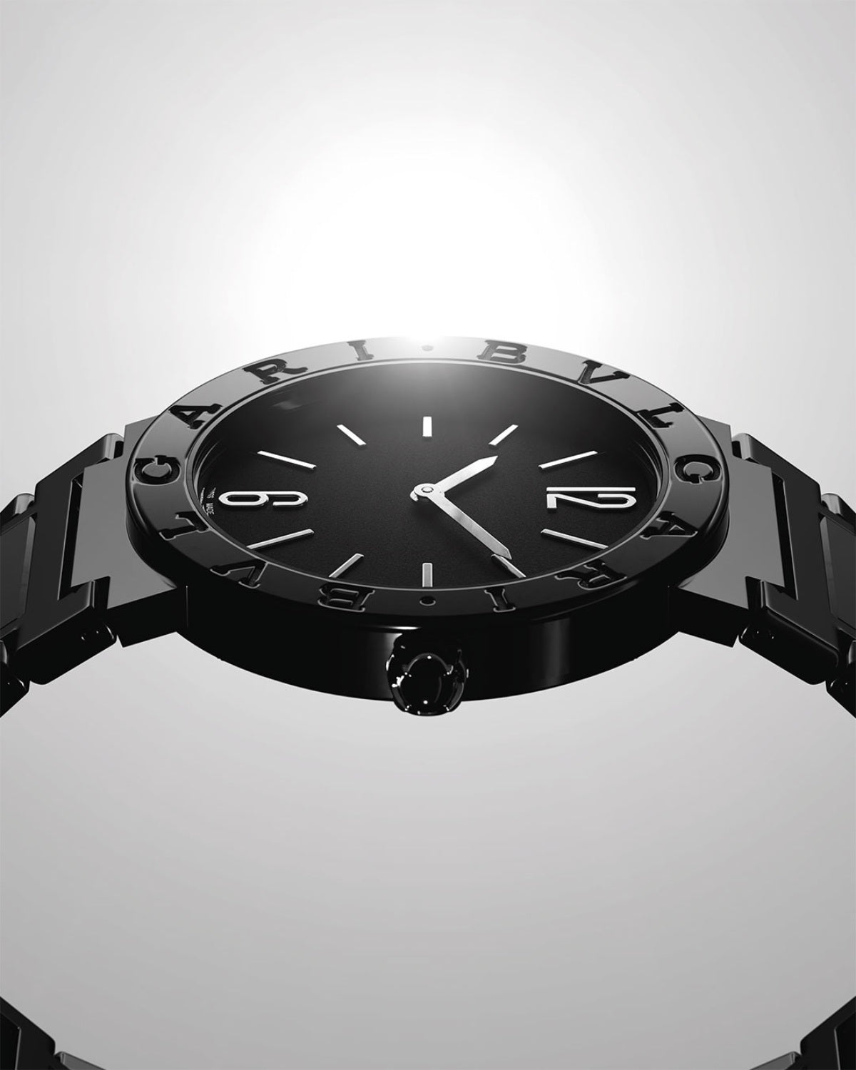 Bvlgari Bvlgari Lady Black Dial Black Steel Strap Watch for Women - BVLGARI103557