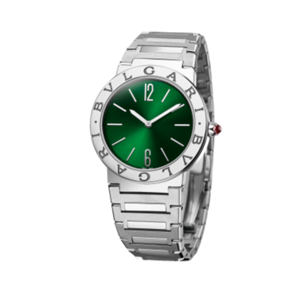 Bvlgari Bvlgari Bvlgari Lady Green Dial Silver Steel Strap Watch for Women - BVLGARI103693