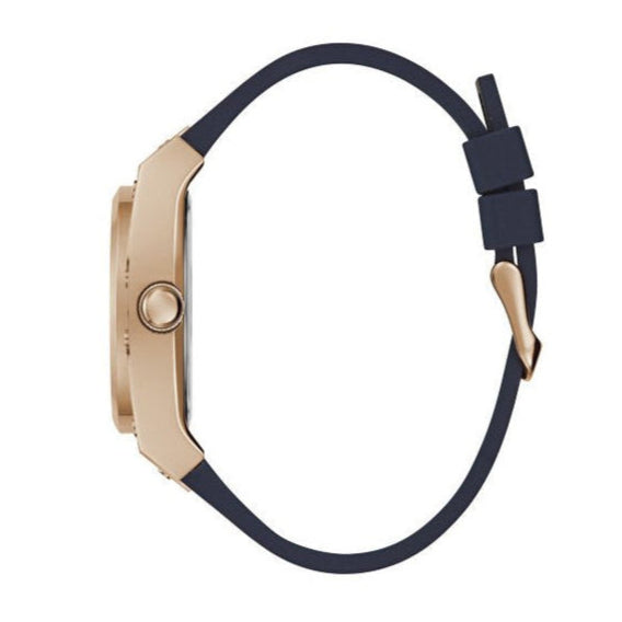 Guess Prodigy Multifunction Navy Blue Dial Blue Silicone Strap Watch For Men - GW0569G3