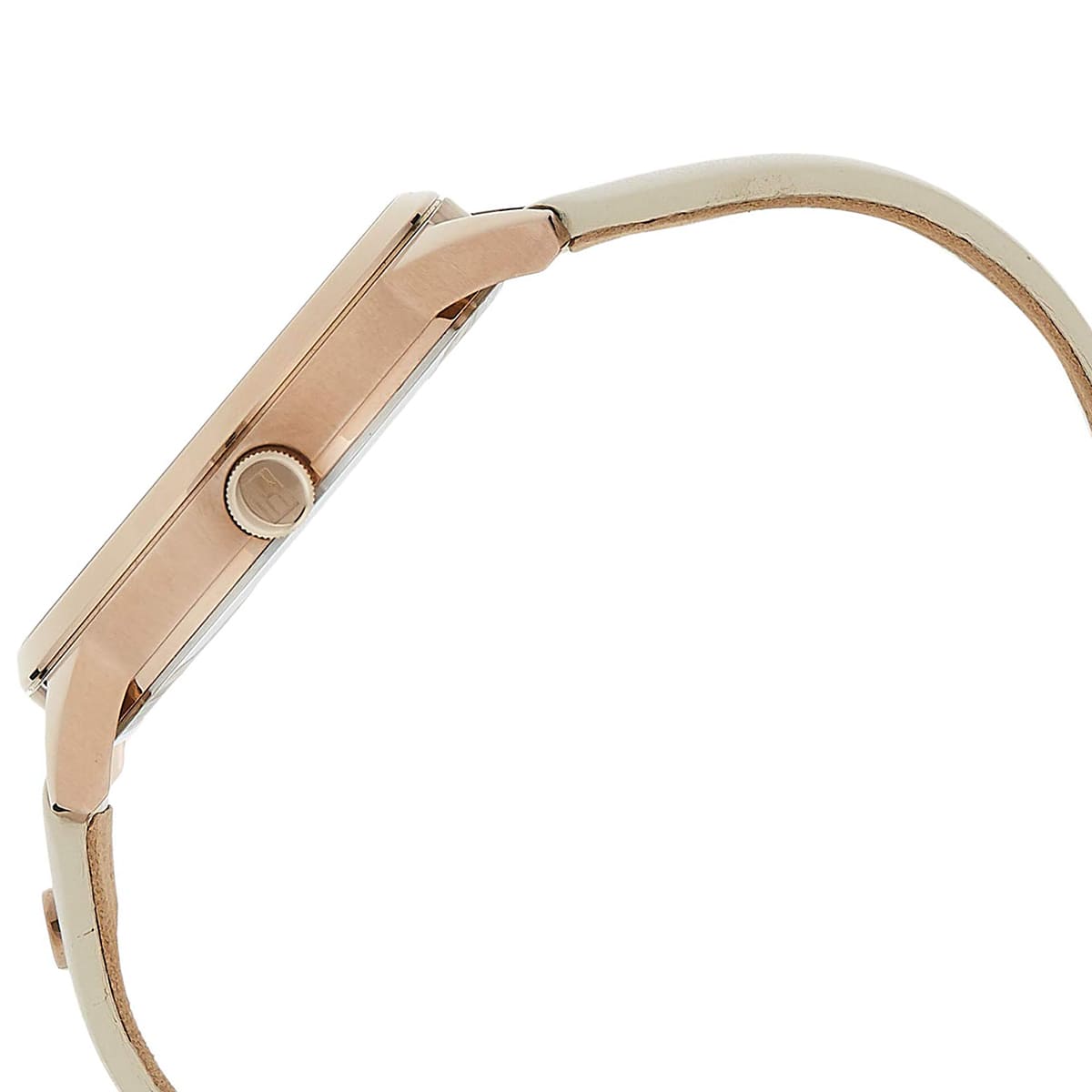 Tommy Hilfiger Brooke Quartz White Dial Cream Leather Strap Watch for Women - 1782022