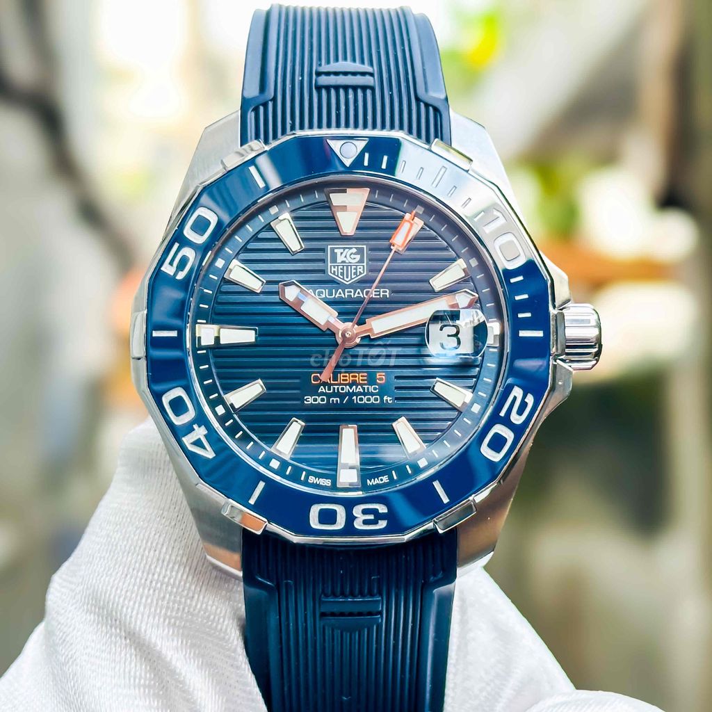 Tag Heuer Aquaracer Blue Dial Watch for Men - WAY211C.FT6155
