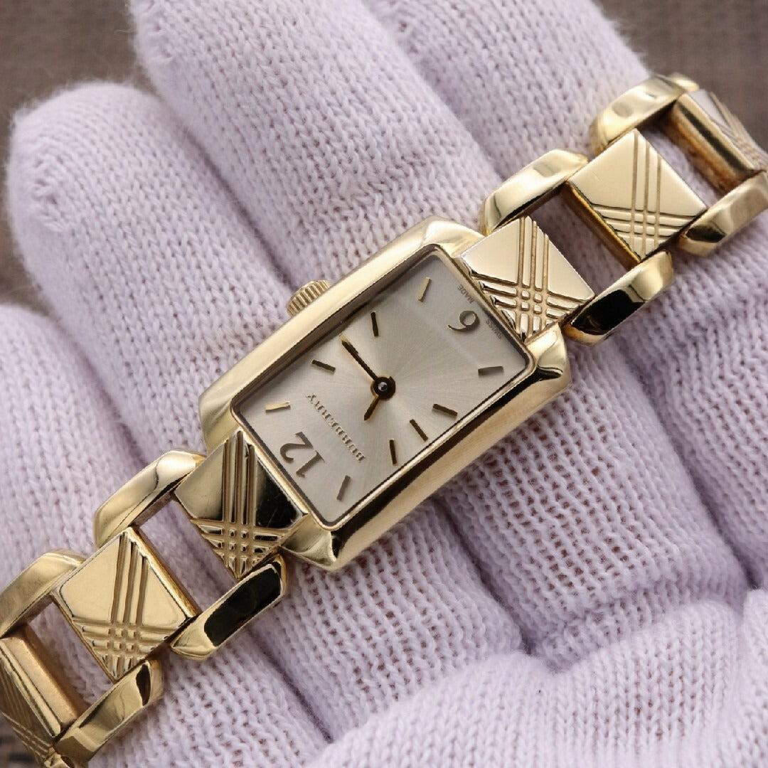 Burberry Heritage Silver Dial Brown Leather Strap Watch for Women - BU4213