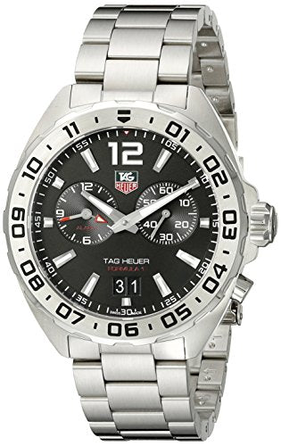 Tag Heuer Formula 1 Black Dial Silver Steel Strap Watch for Men - WAZ111A.BA0875