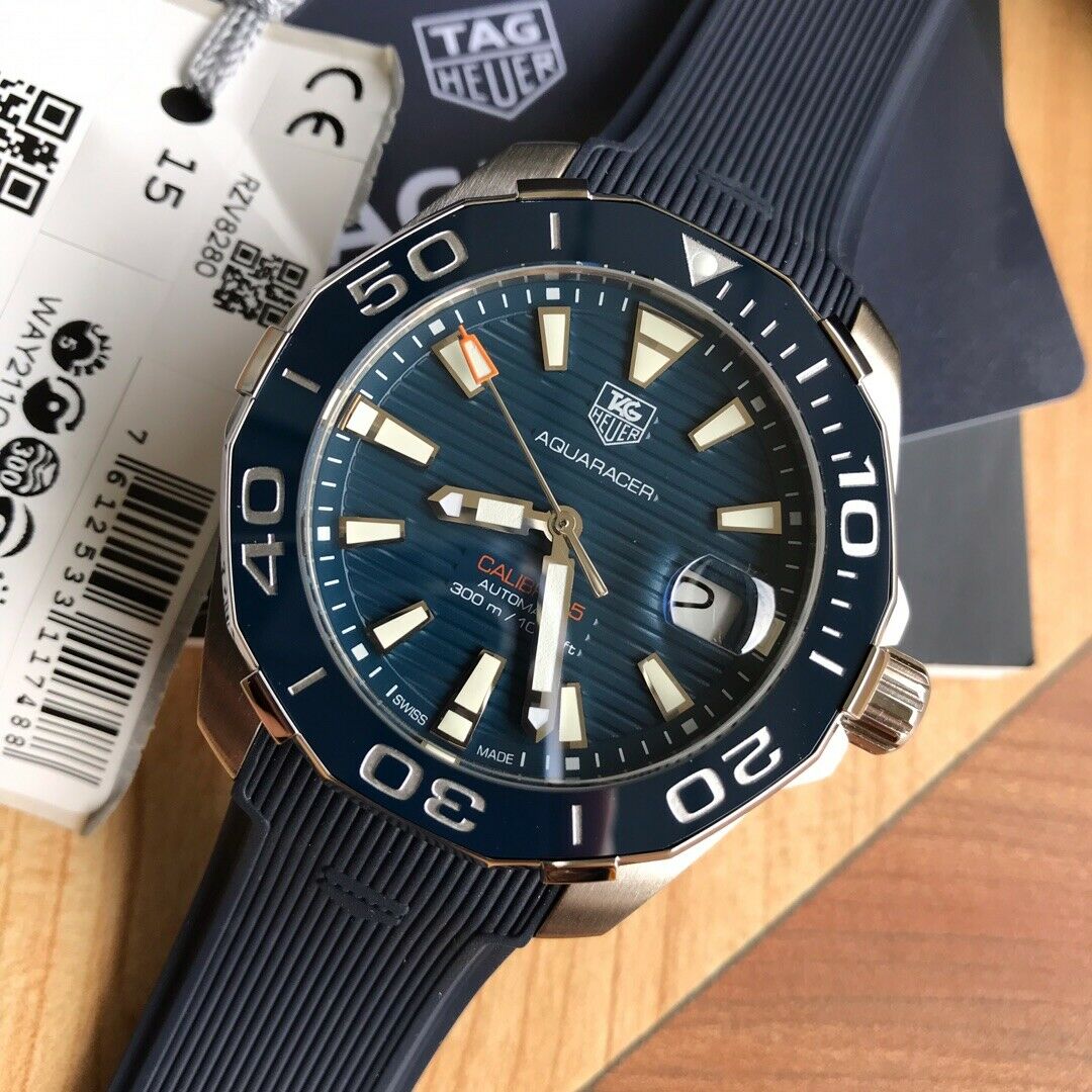 Tag Heuer Aquaracer Blue Dial Watch for Men - WAY211C.FT6155