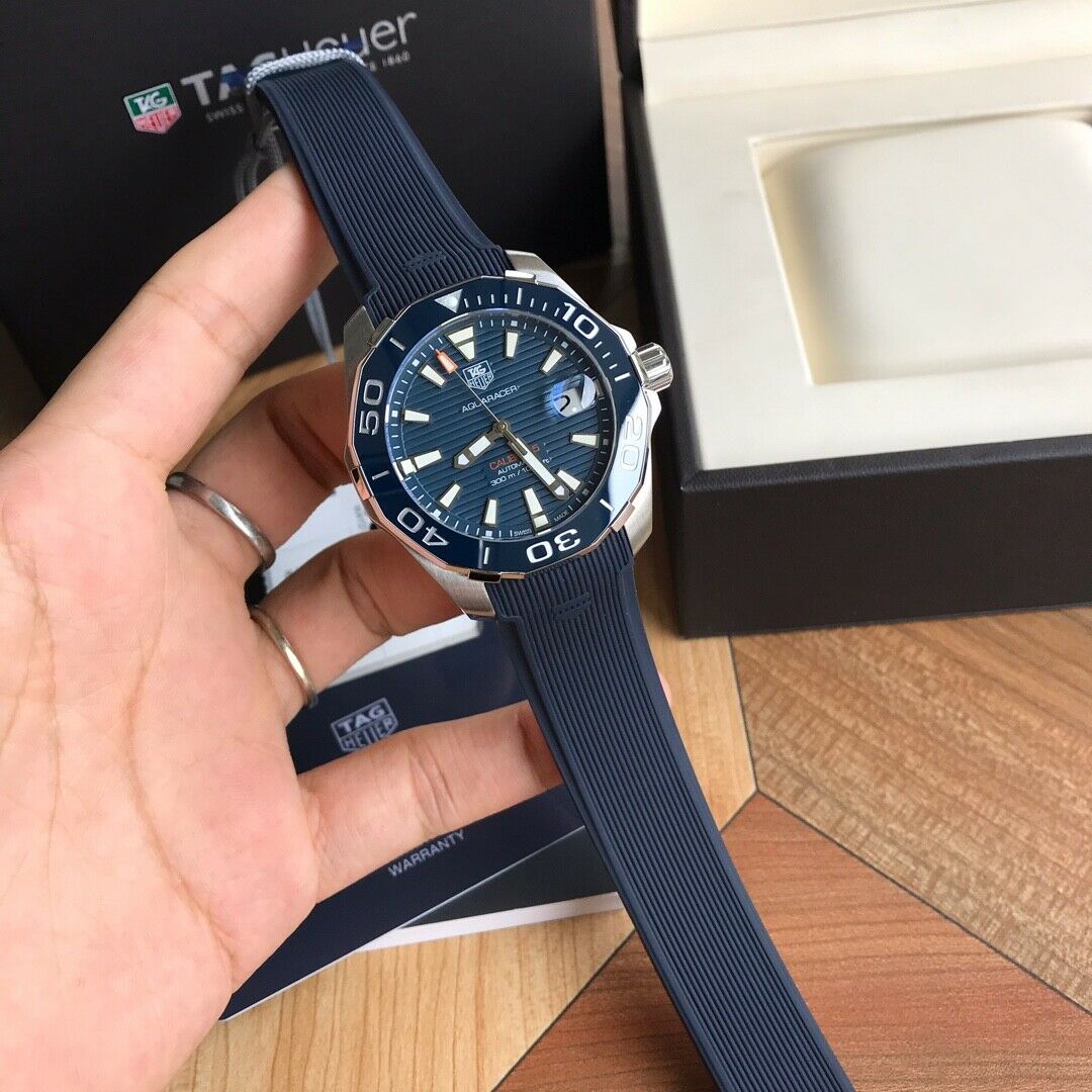 Tag Heuer Aquaracer Blue Dial Watch for Men - WAY211C.FT6155