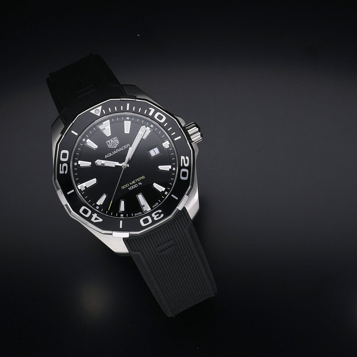 Tag Heuer Aquaracer Black Dial Watch for Men - WAY101A.FT6141