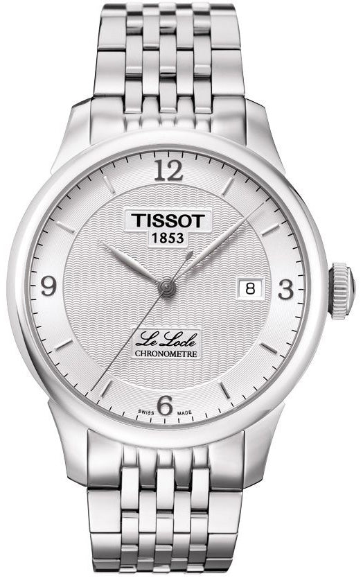 Tissot Le Locle Automatic Cosc White Dial Silver Steel Strap Watch For Men - T006.408.11.037.00