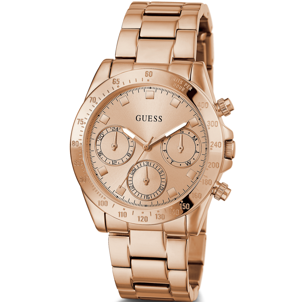Guess Eclipse Rose Gold Dial Rose Gold Steel Strap Watch for Women - GW0314L3