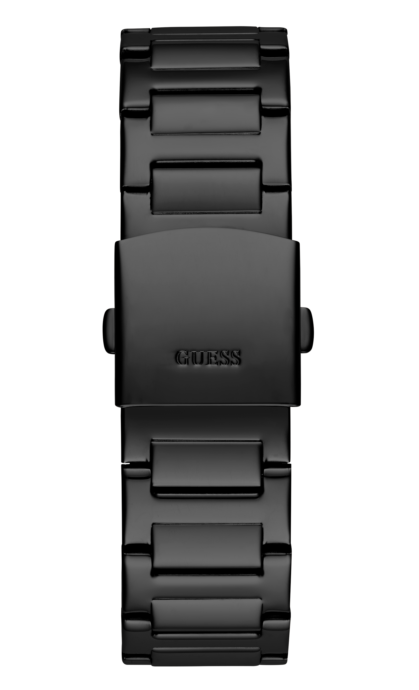 Guess Duke Glitz Crystals Black Dial Black Steel Strap Watch For Men - GW0576G3