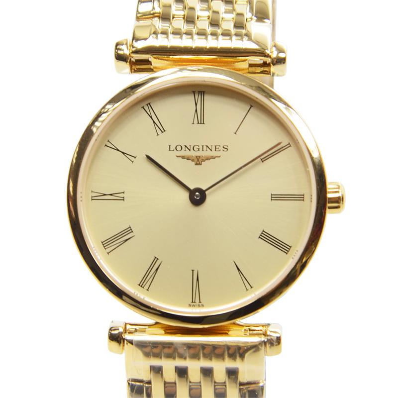 Longines La Grande Classique de Longines Gold Dial Gold Mesh Bracelet Watch for Women - L4.209.2.31.8