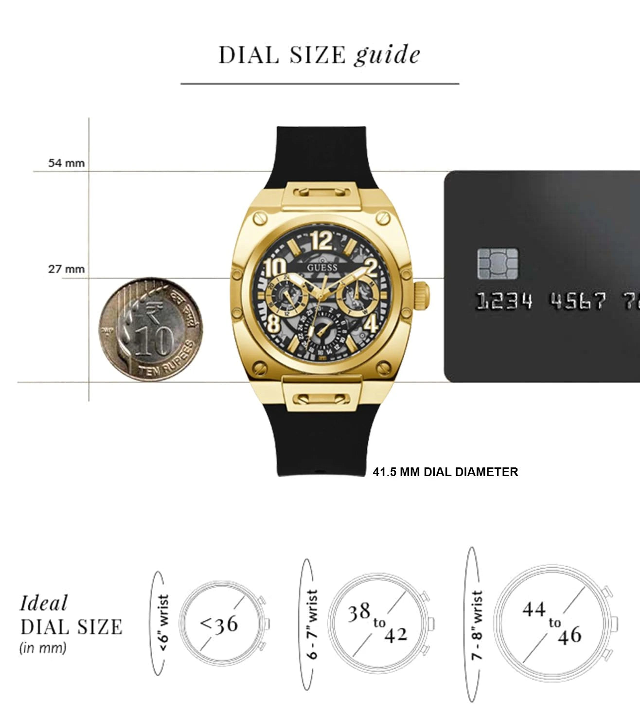 Guess Prodigy Black Dial Black Silicone Strap Watch For Men - GW0569G2