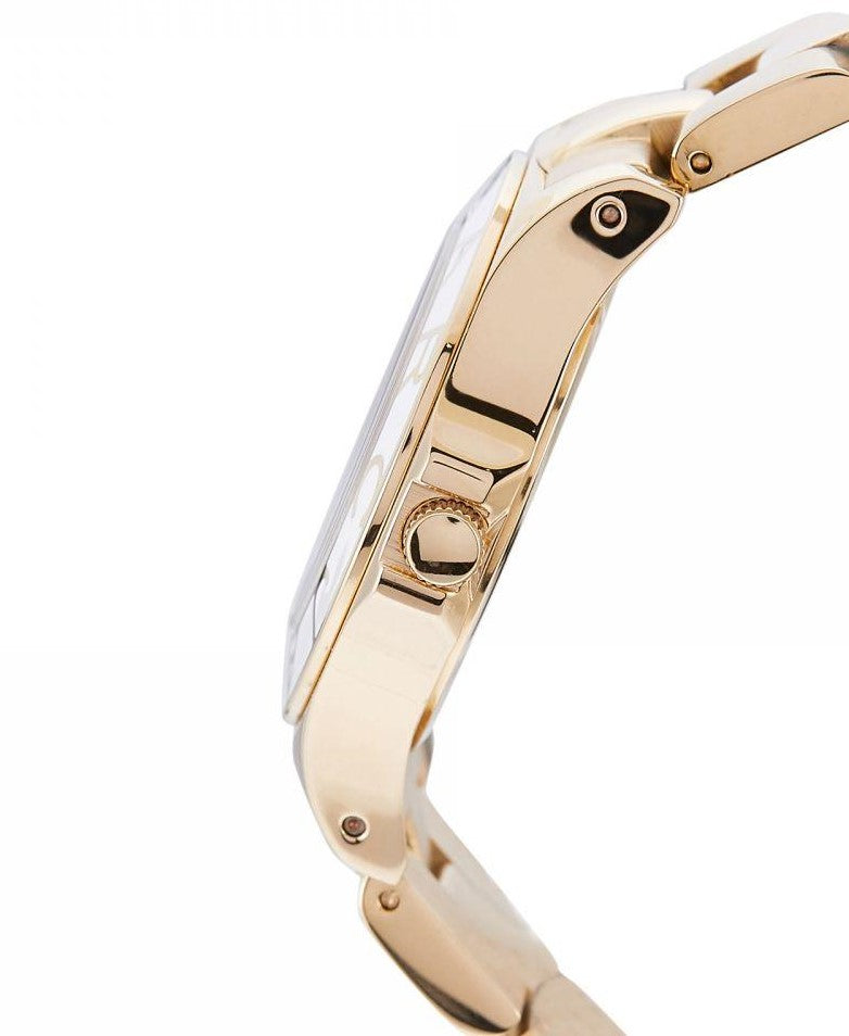 Marc Jacobs Blade White Dial Gold Steel Strap Watch for Women - MBM3050