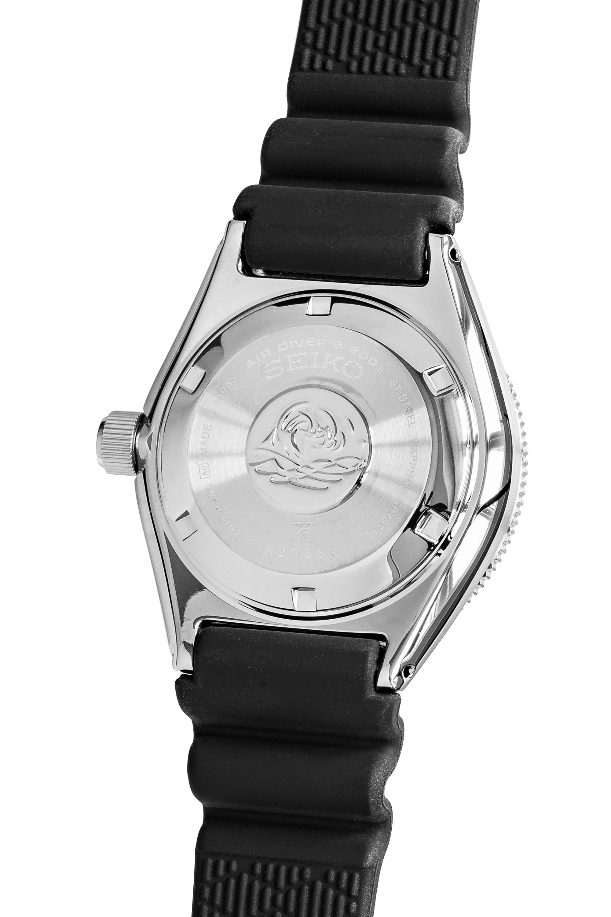 Seiko Prospex Analogue Automatic Diver Blue Dial Black Rubber Strap Watch For Men - SPB053J1