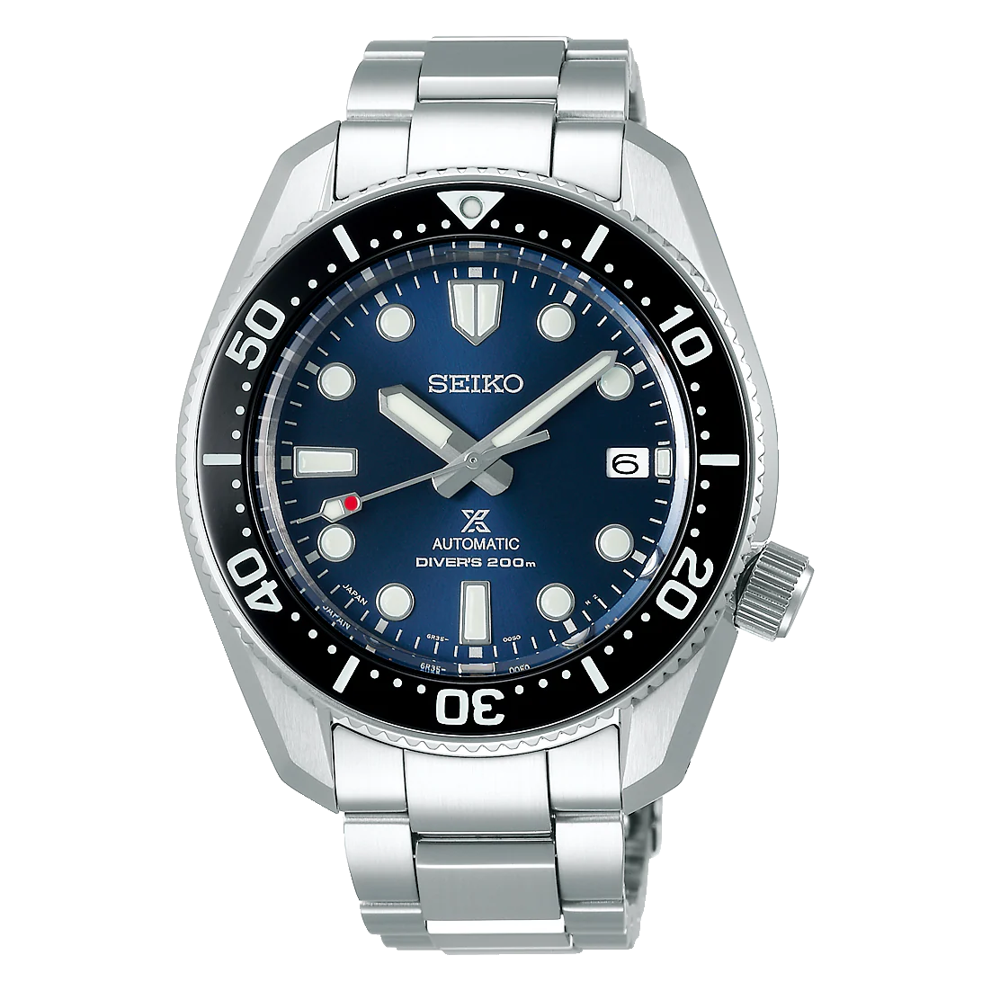 Seiko Prospex Sea Automatic Diver Green Dial Silver Steel Strap Watch For Men - SPB187J1