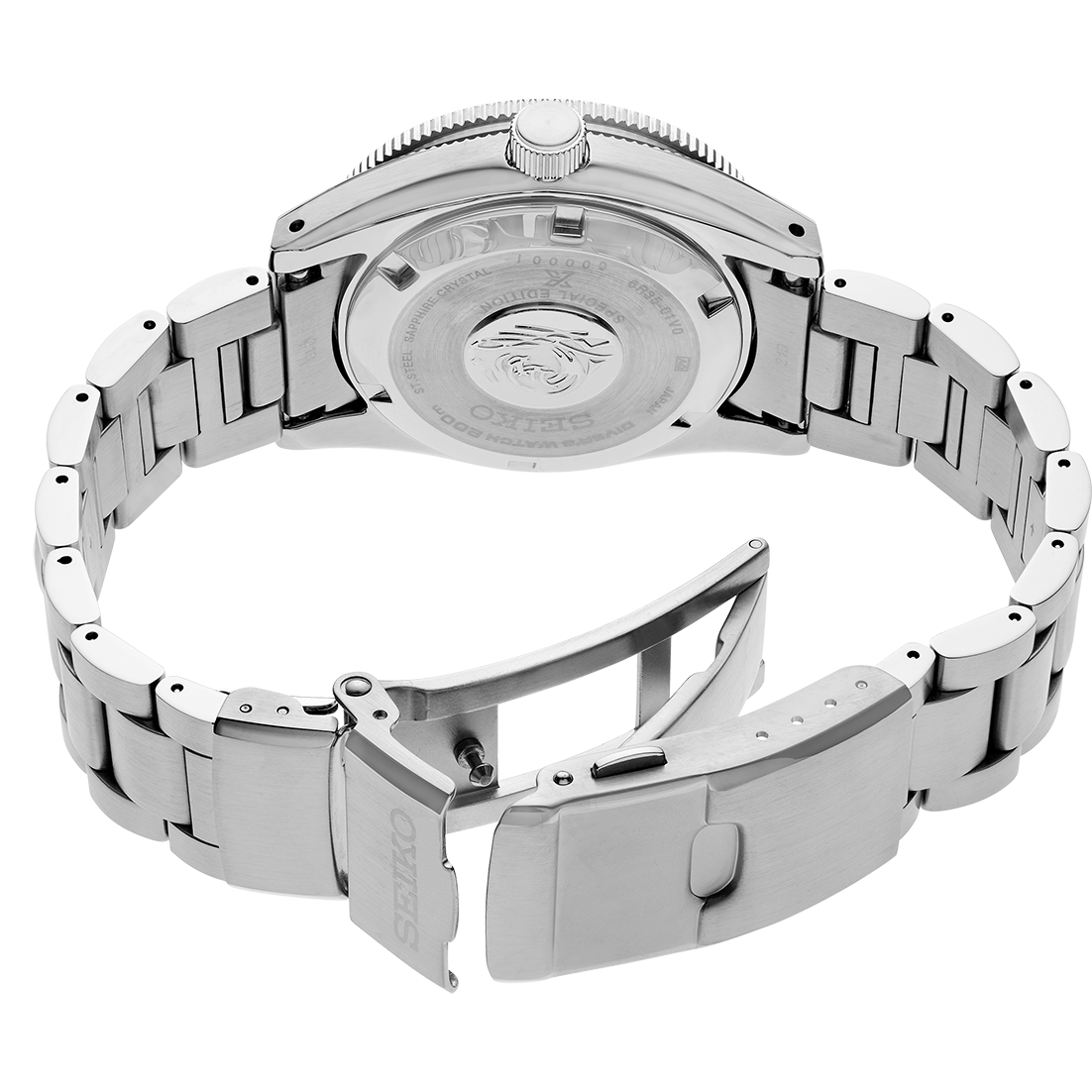 Seiko Prospex Glacier Save the Ocean Green Dial Silver Steel Strap Watch For Men - SPB297J1