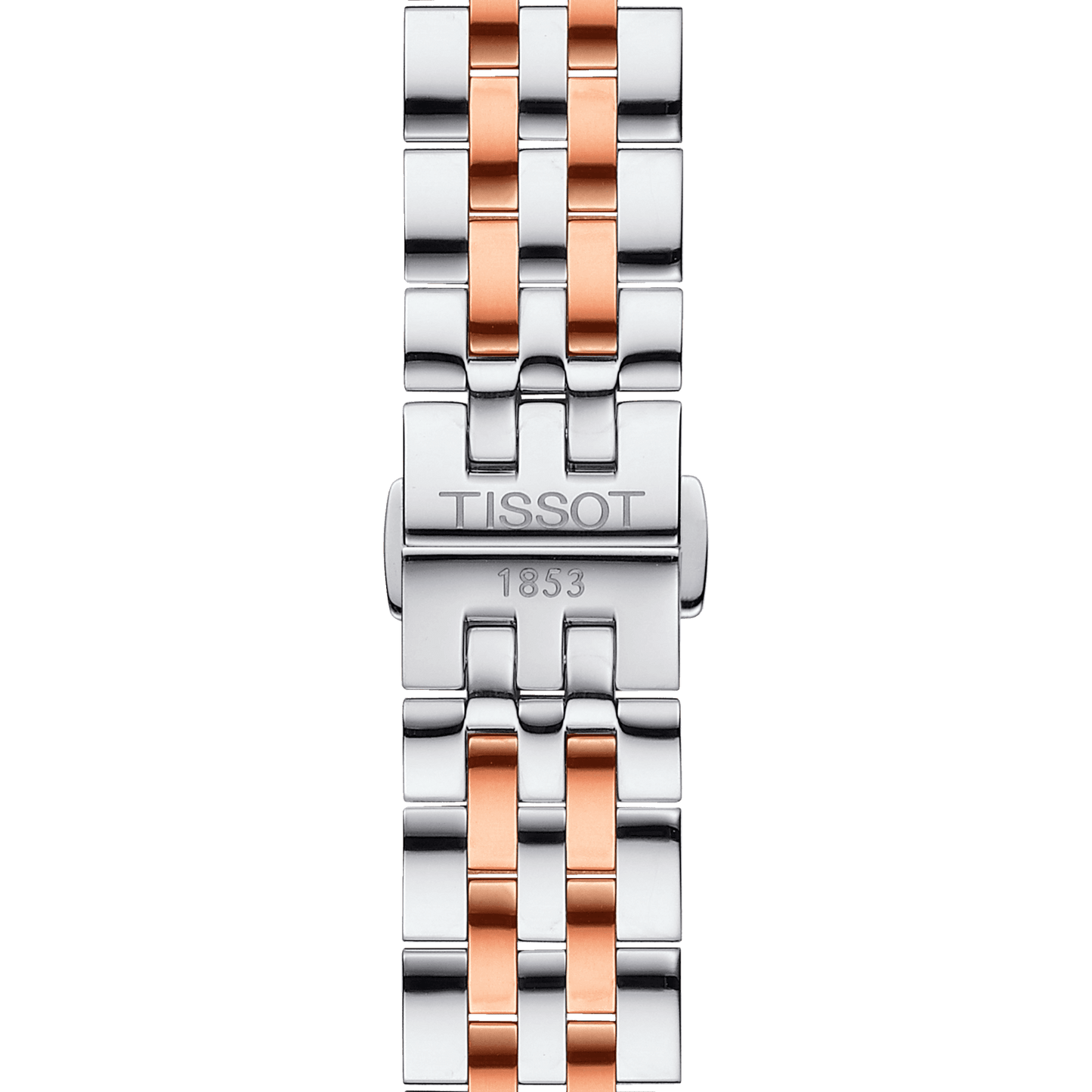 Tissot T Classic Tradition White Dial Two Tone Mesh Bracelet Watch For Men - T063.610.22.037.01
