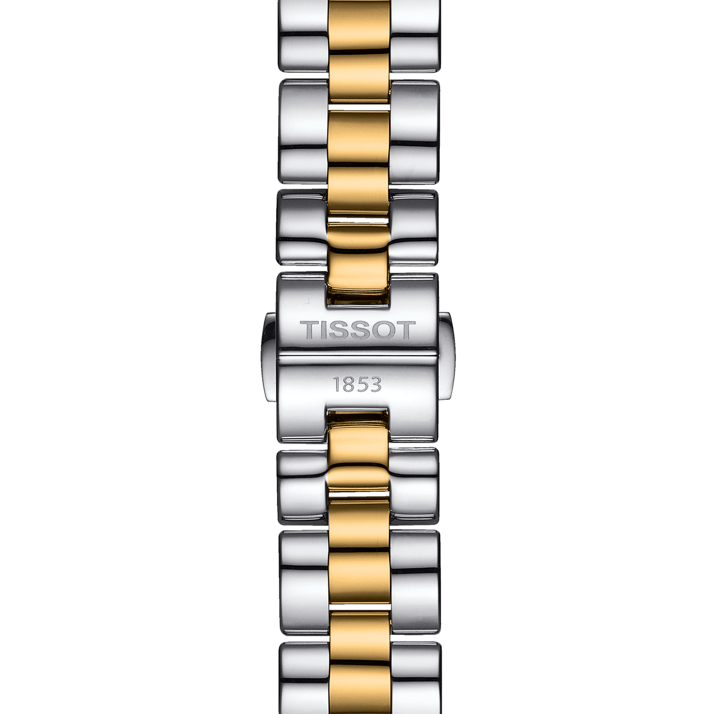 Tissot T Wave Quartz Mother of Pearl Dial Two Tone Steel Strap Watch for Women - T112.210.22.113.00