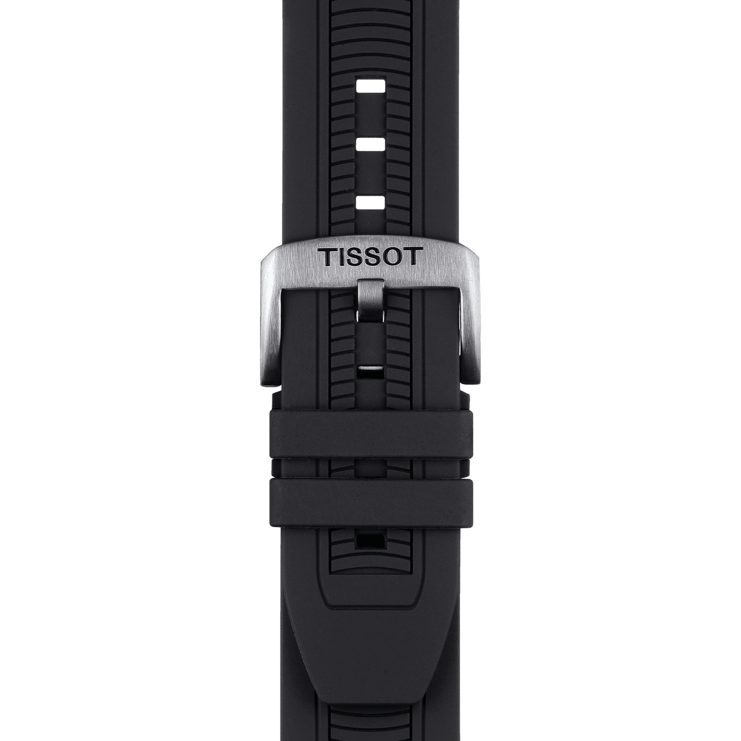 Tissot T Race Chronograph White Dial Black Silicone Strap Watch For Men - T115.417.27.011.00
