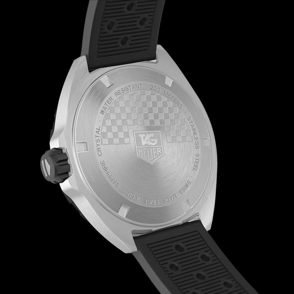 Tag Heuer Formula 1 Quartz Black Dial Black Rubber Strap Watch for Men - WAZ1112.FT8023