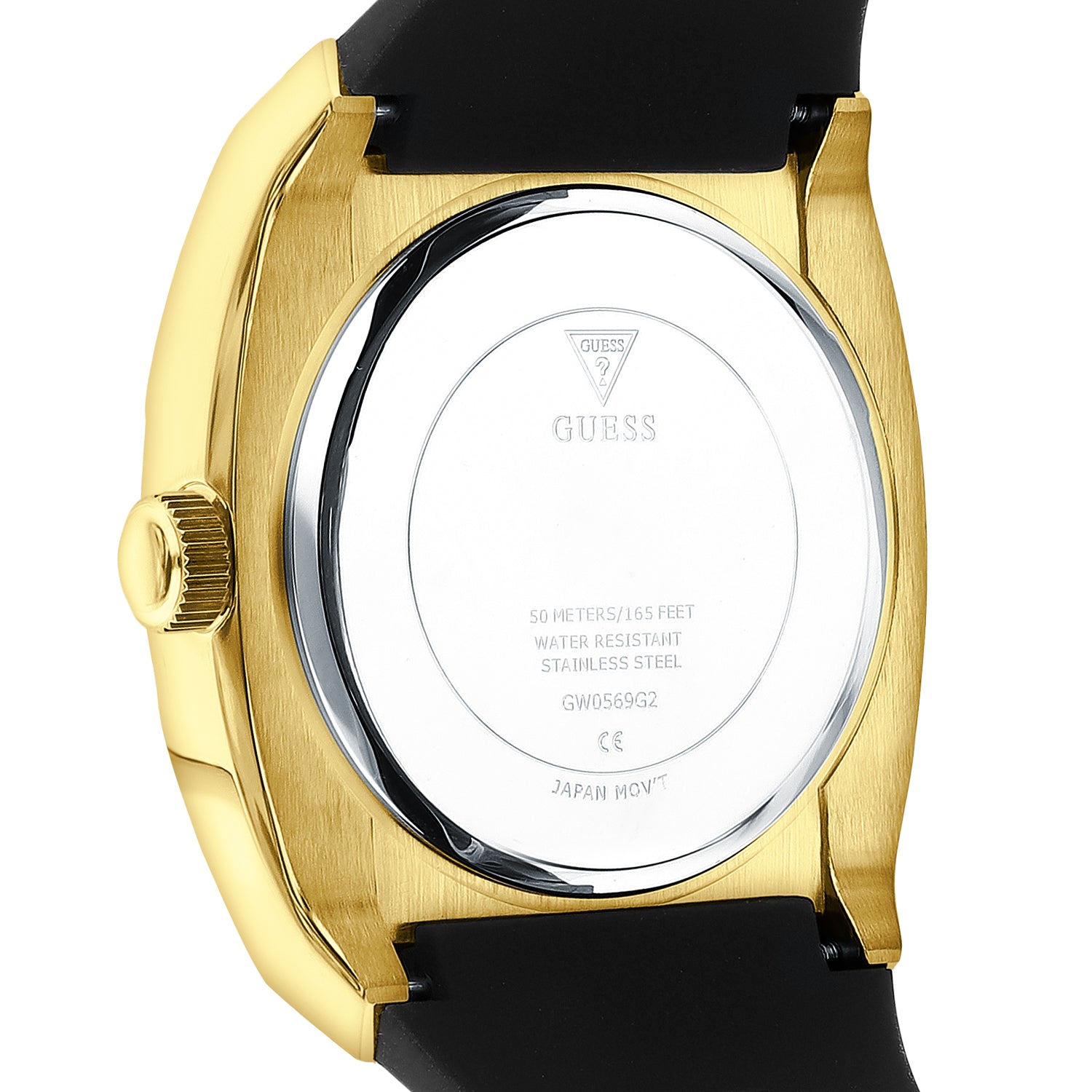 Guess Prodigy Black Dial Black Silicone Strap Watch For Men - GW0569G2