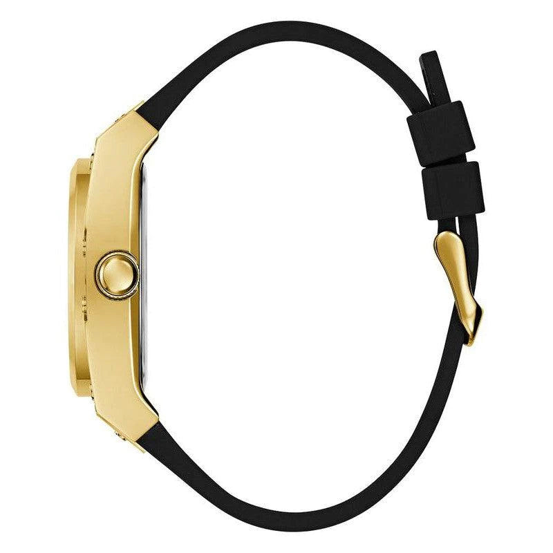 Guess Prodigy Black Dial Black Silicone Strap Watch For Men - GW0569G2