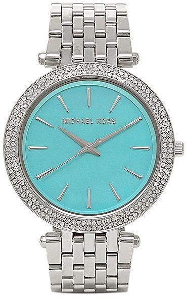 Michael Kors Darci Mother of Pearl Blue Dial Silver Steel Strap Watch for Women - MK3515