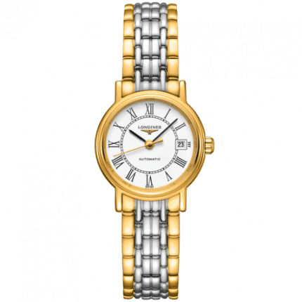 Longines Presence 25.5mm Automatic White Dial Two Tone Steel Strap Watch for Women - L4.321.2.11.7