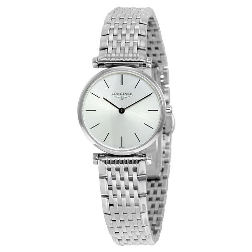 Longines La Grande Classique De Longines Silver Dial Silver Mesh Bracelet Watch for Women - L4.209.4.72.6