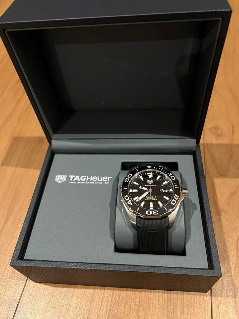 Tag Heuer Aquaracer Black Dial Watch for Men - WAY211A.FT6151