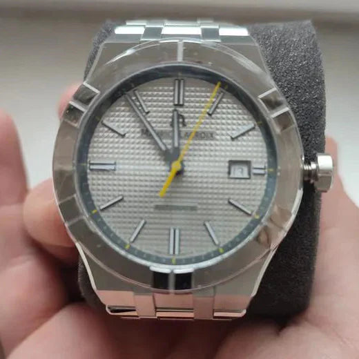 Maurice Lacroix Aikon Automatic Grey Dial Silver Steel Strap Watch For Men - AI6008-SS00F-231-A