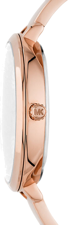 Michael Kors Charley Quartz Crystals Rose Gold Dial Rose Gold Steel Strap Watch For Women - MK4433