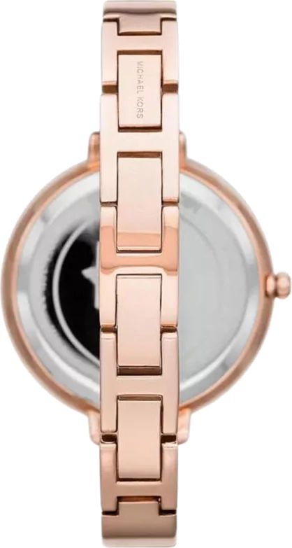 Michael Kors Charley Quartz Crystals Rose Gold Dial Rose Gold Steel Strap Watch For Women - MK4433