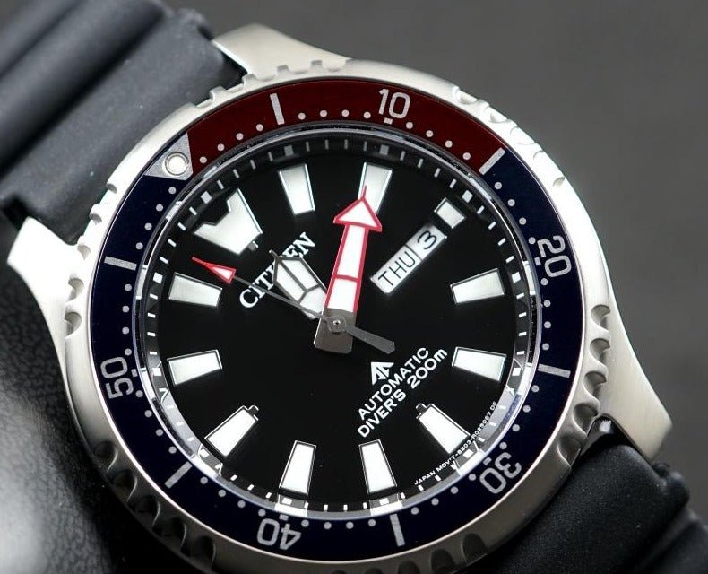 Citizen Promaster Automatic 200M Diver Fugu Limited Edition Black Dial Black Rubber Strap Watch For Men - NY0110