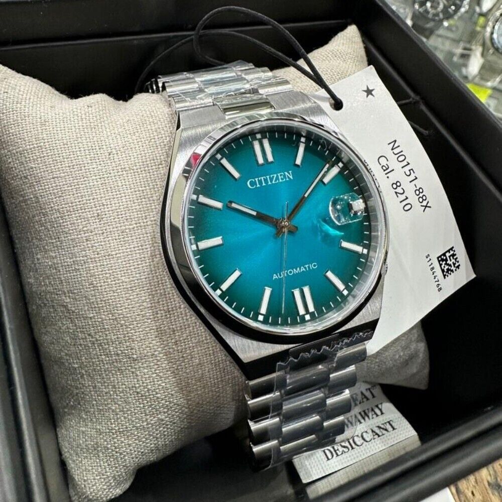 Citizen Tsuyosa Automatic Blue Dial Silver Steel Strap Watch For Men - NJ0151-88X