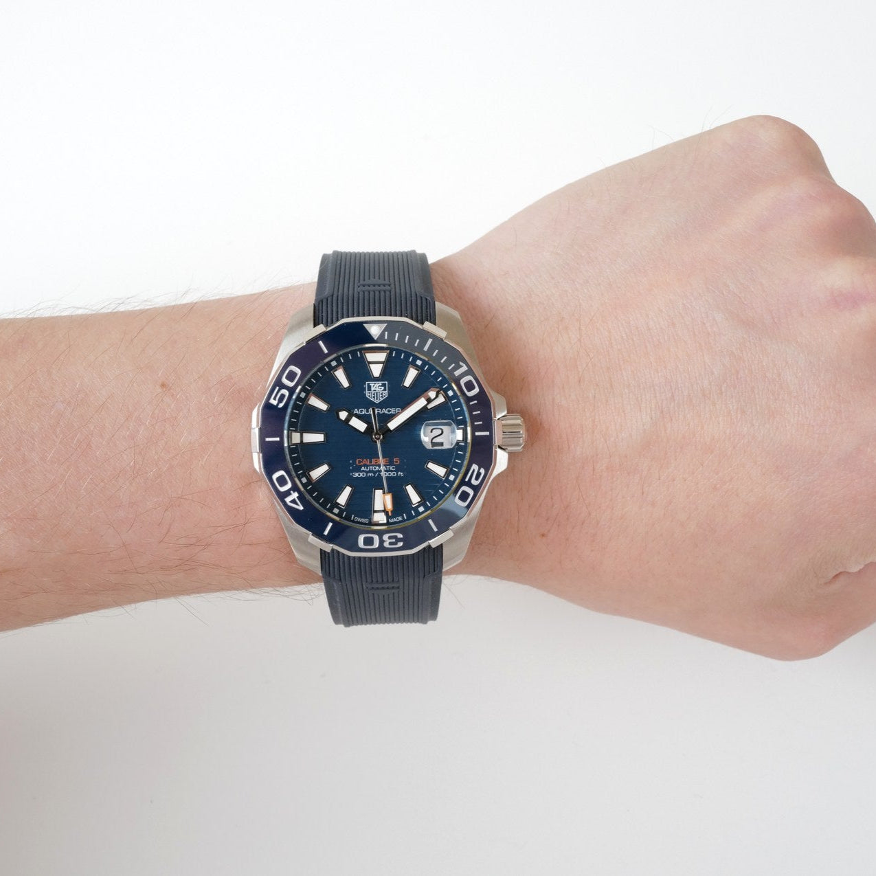 Tag Heuer Aquaracer Blue Dial Watch for Men - WAY211C.FT6155