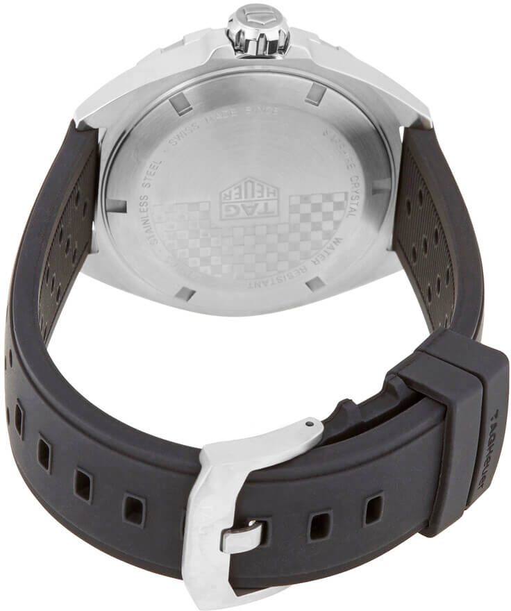 Tag Heuer Formula 1 Quartz Black Dial Black Rubber Strap Watch for Men - WAZ1112.FT8023