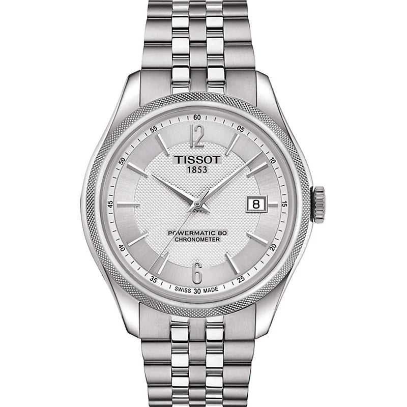 Tissot Ballade Powermatic 80 Cosc Silver Dial Silver Steel Strap Watch For Men - T108.408.11.037.00