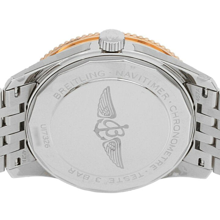 Breitling Navitimer Automatic 41mm Grey Dial Silver Steel Strap Mens Watch - U17326211M1A1