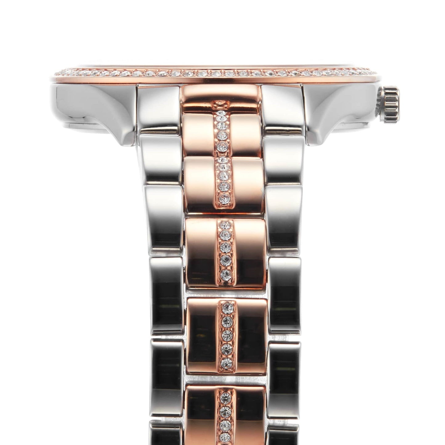 Michael Kors Lauryn Mother of Pearl Dial Two Tone Steel Strap Watch For Women - MK3979