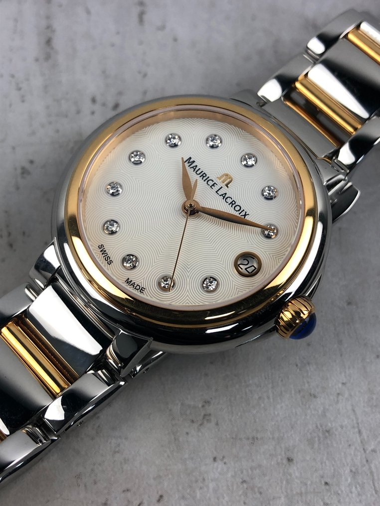 Maurice Lacroix Fiaba Mother of Pearl Dial Two Tone Steel Strap Watch for Women - FA1007-PVP13-170-1