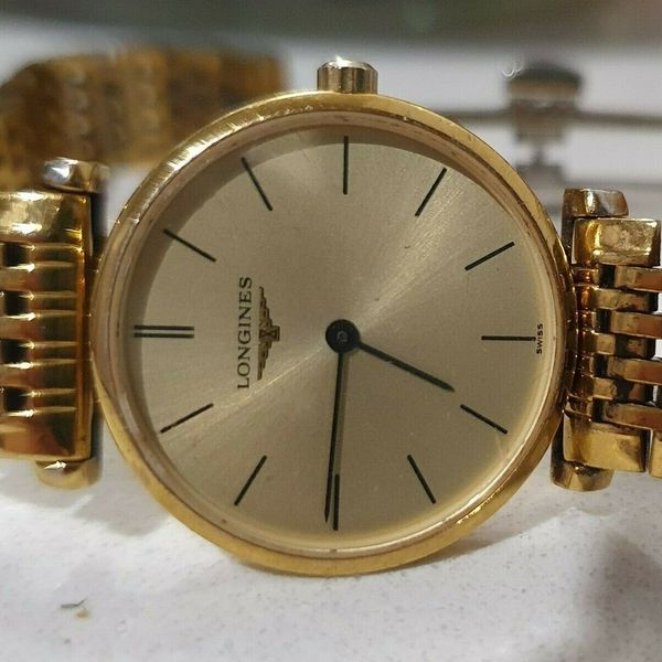 Longines La Grande Classique de Longines Gold Dial Gold Mesh Bracelet Watch for Women - L4.209.2.31.8