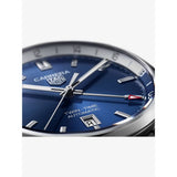Tag Heuer Carrera Twin Time Blue Dial Silver Steel Strap Watch for Men - WBN201A.BA0640