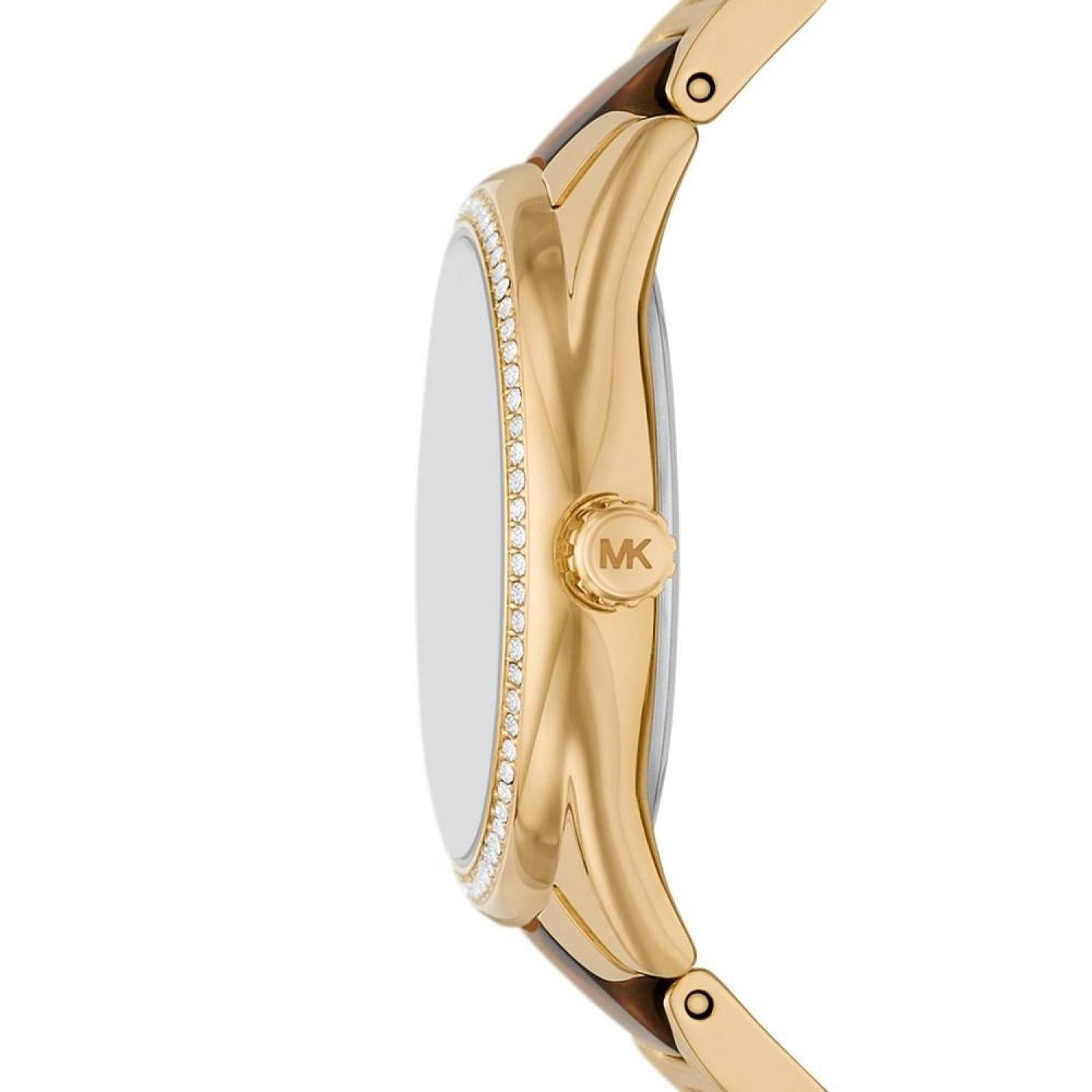Michael Kors Janelle Quartz Gold Dial Two Tone Steel Strap Watch For Women - MK4730