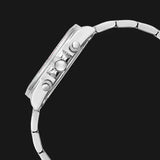 Guess Sol Chronograph Crystals Multicolor Dial Silver Steel Strap Watch For Women - GW0483L1