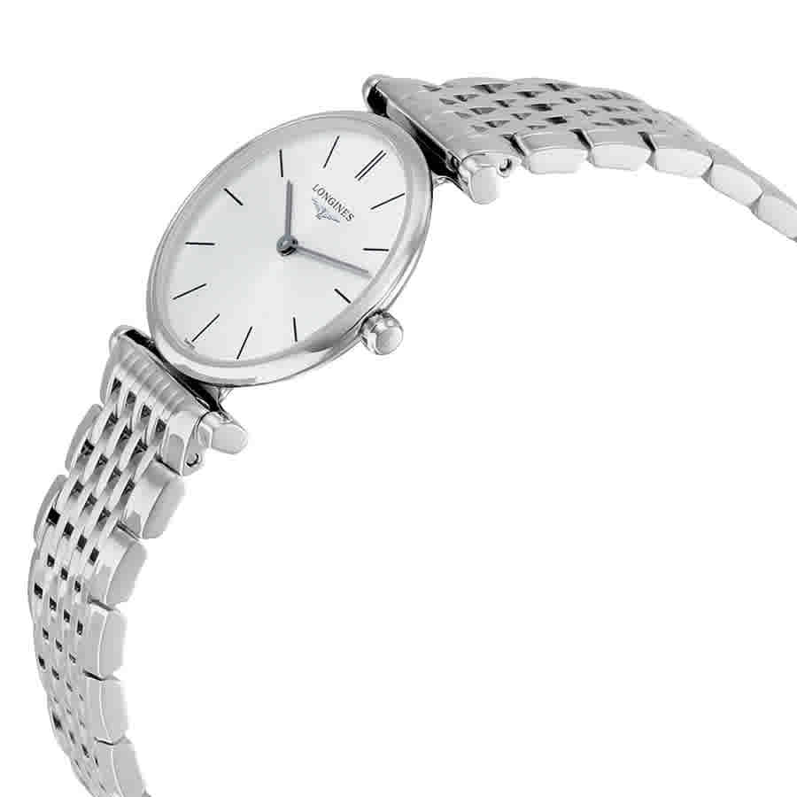 Longines La Grande Classique De Longines Silver Dial Silver Mesh Bracelet Watch for Women - L4.209.4.72.6