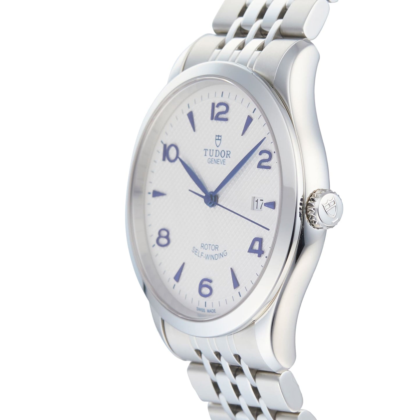 Tudor 1926 Automatic White Dial Silver Steel Strap Watch for Men - M91650-0005