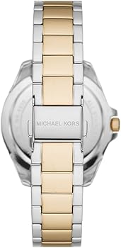 Michael Kors Kacie Three Hand Silver Dial Two Tone Steel Strap Watch for Women - MK6931