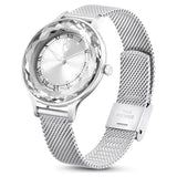 Swarovski Octea Nova Silver Dial Silver Mesh Strap Watch for Women - 5650039