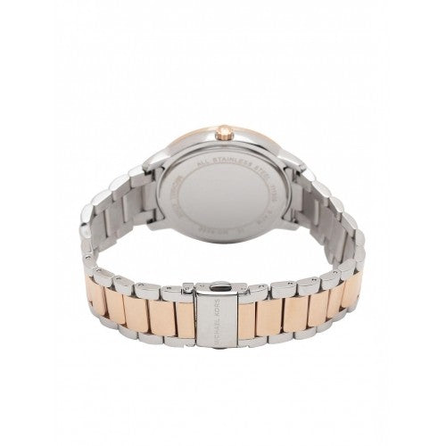 Michael Kors Madelyn Silver Dial Two Tone Steel Strap Watch for Women - MK6288