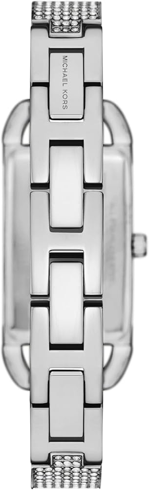 Michael Kors Empire Three-Hand Silver Dial Silver Steel Strap Watch for Women - MK4841